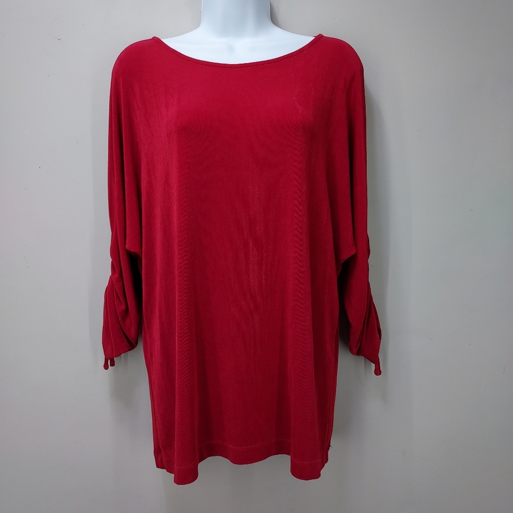 Chico's Travelers Split Sleeve Top